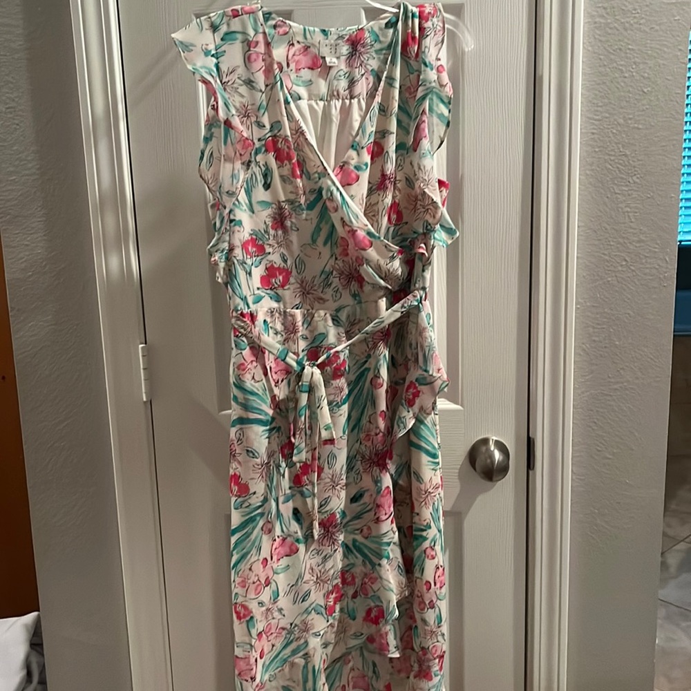 A New Day belted floral dress size small